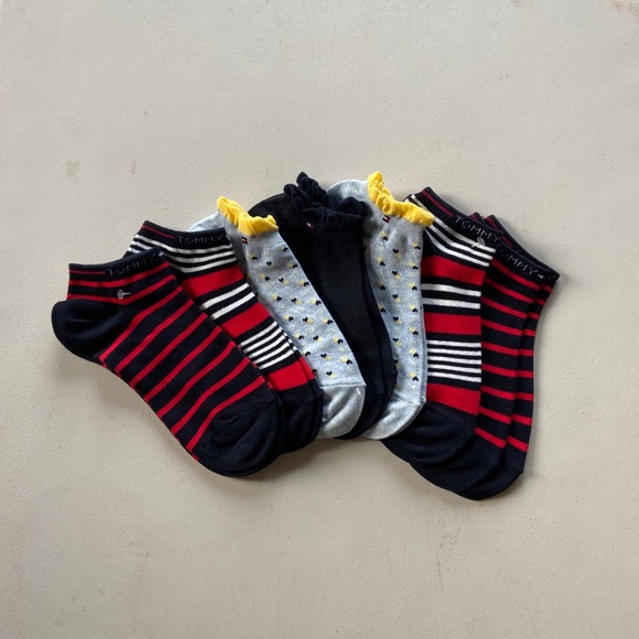 (7) TOMMY HILFIGER Stripe Low Cut Socks